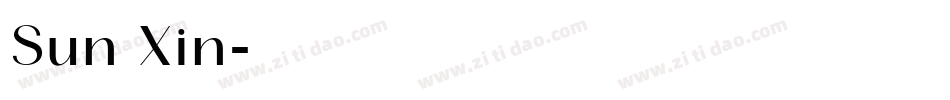 Sun Xin字体转换